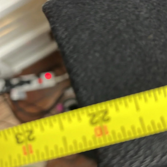 Gorgeous Black Louben Felt Pea Coat with Velvet Collar - Picture 9 of 10